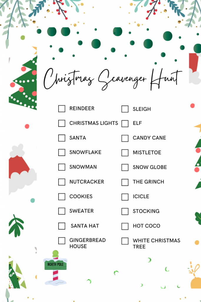 Christmas Scavenger Hunt (Free PDF) | Learn Grow Aspire