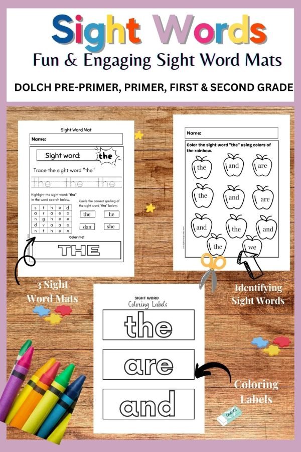 Printable Sight Word Activities For Kindergarten ( Engaging & Fun)