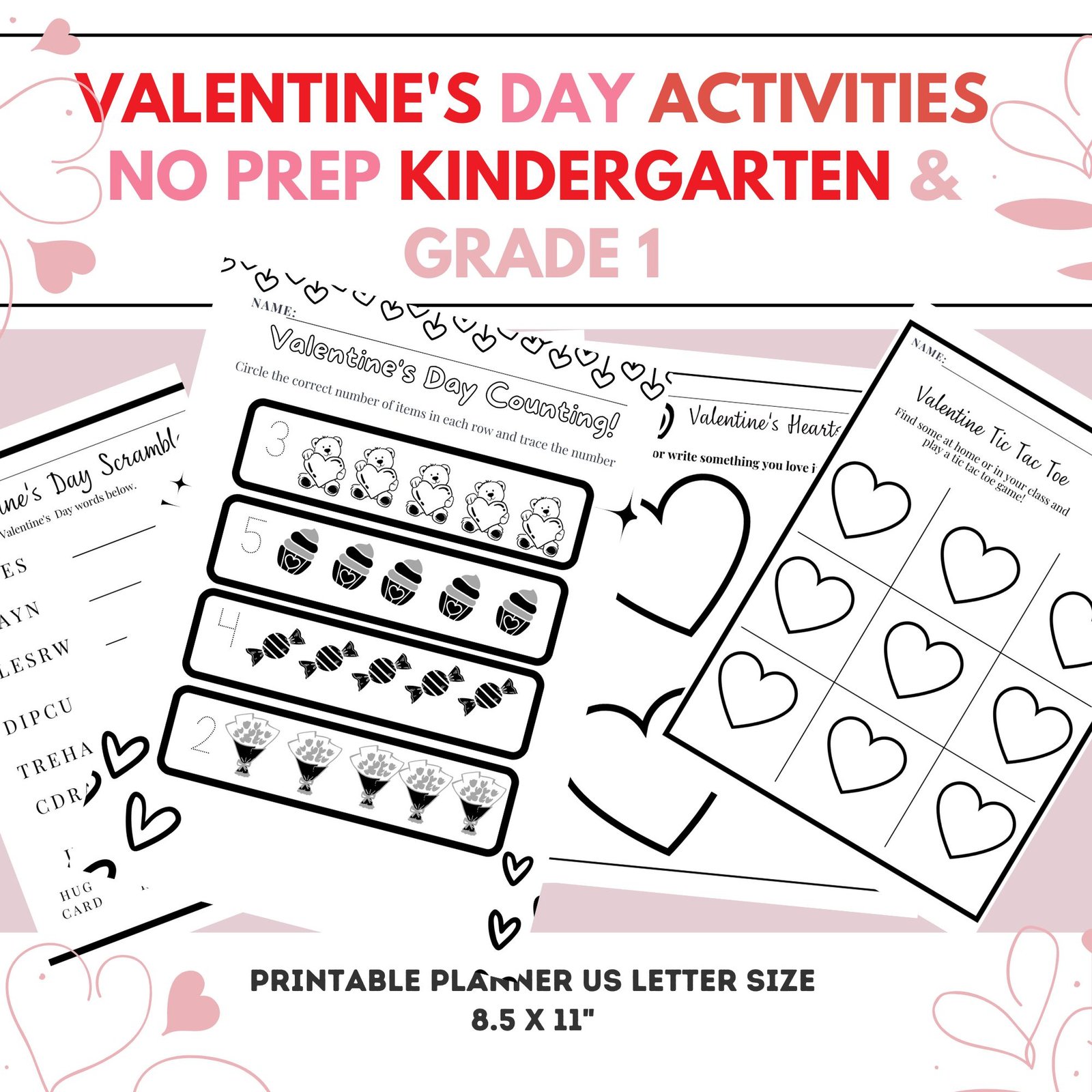 Valentine's Day Activities For Elementary Kids ( Free Printables)