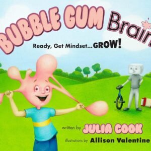 A cartoon figure with a bubble gum brain and a cartoon figure with a block brain. 