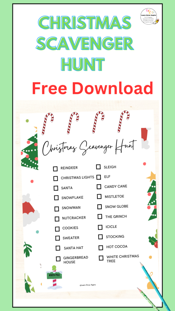 Christmas Scavenger Hunt (free Pdf) 