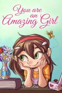 An image of a cartoon young girl.. Best chapter books for girls ages 7-9