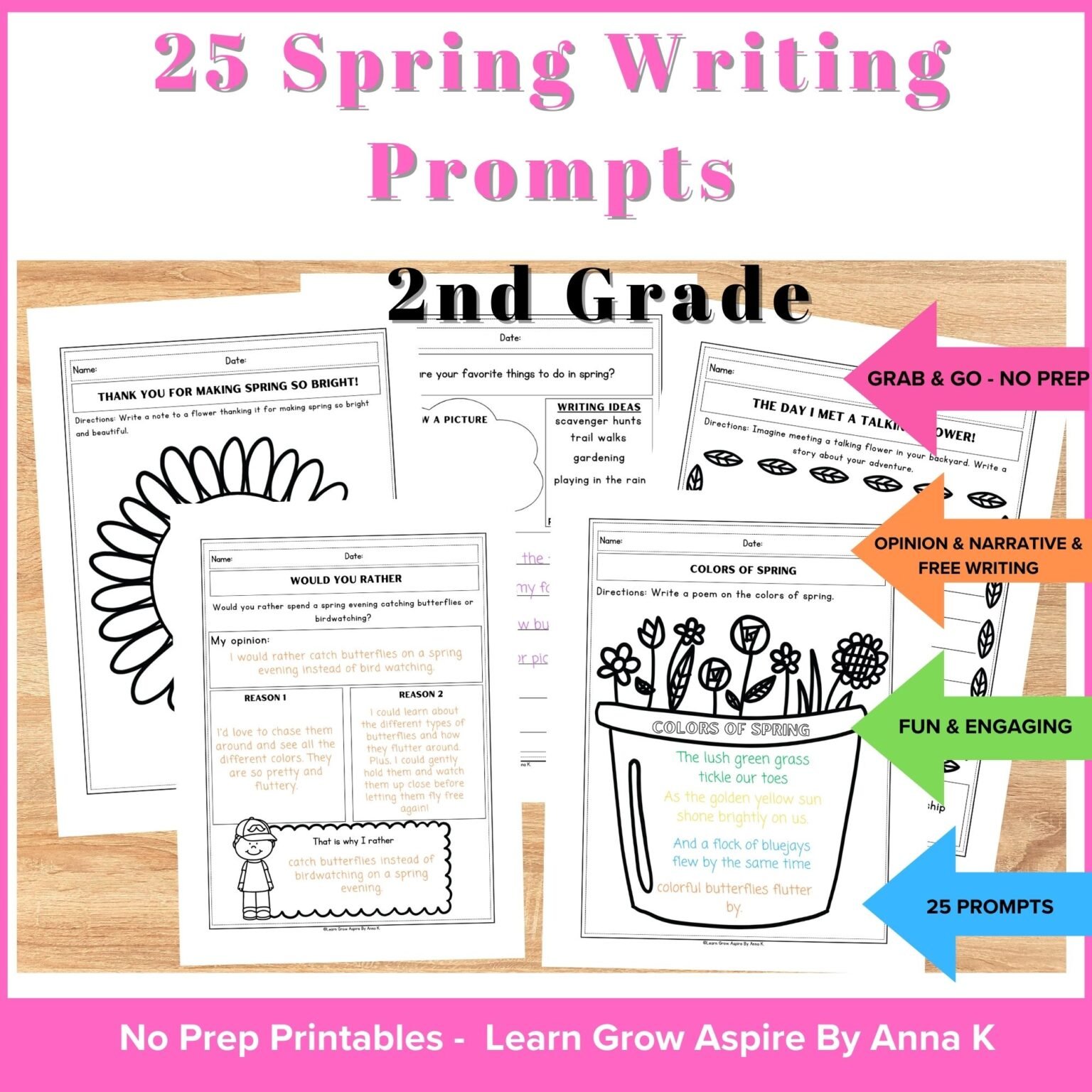 Fun And Engaging Spring Printable Activities For Kids | Learn Grow Aspire