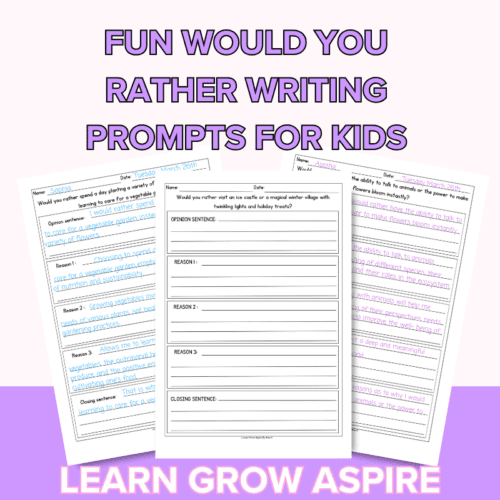 70 Would You Rather Writing Prompts For Kids