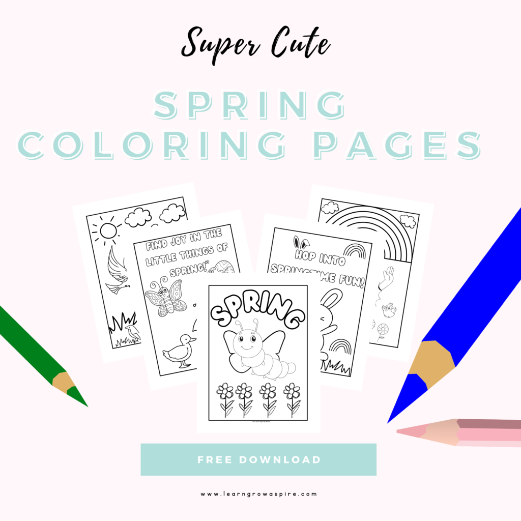 free spring coloring printable pages.