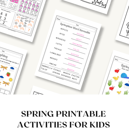 Fun And Engaging Spring Printable Activities For Kids