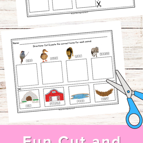 fun and engaging cut and paste activities for first graders printables.