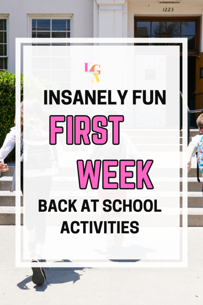 Insanely fun first week back at school activities. 