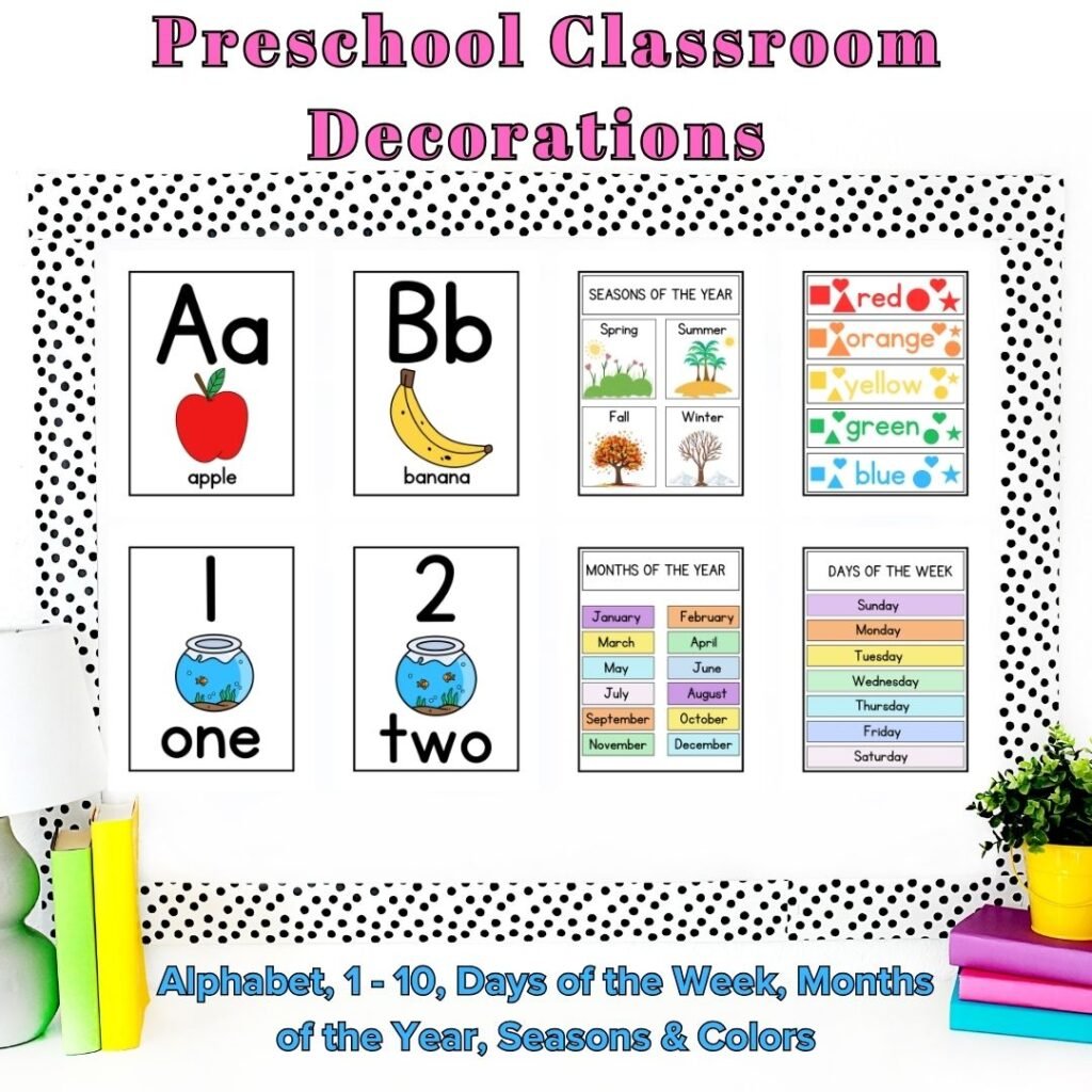 Preschool Classroom posters. 