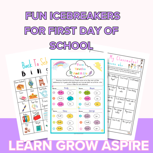Icebreaker Activities For The First School Day