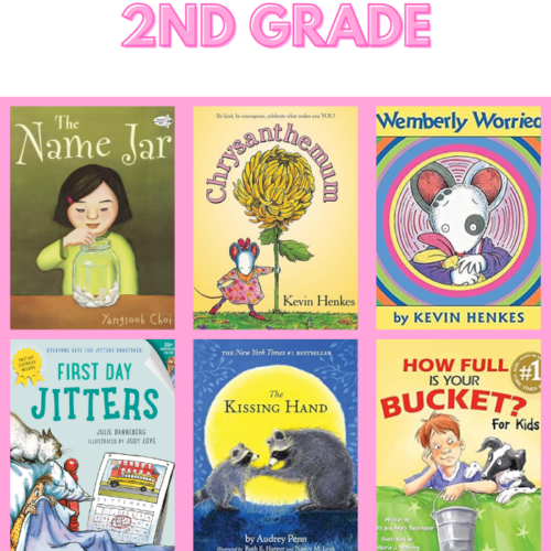 A set of back to school read aloud for 2nd grade books.