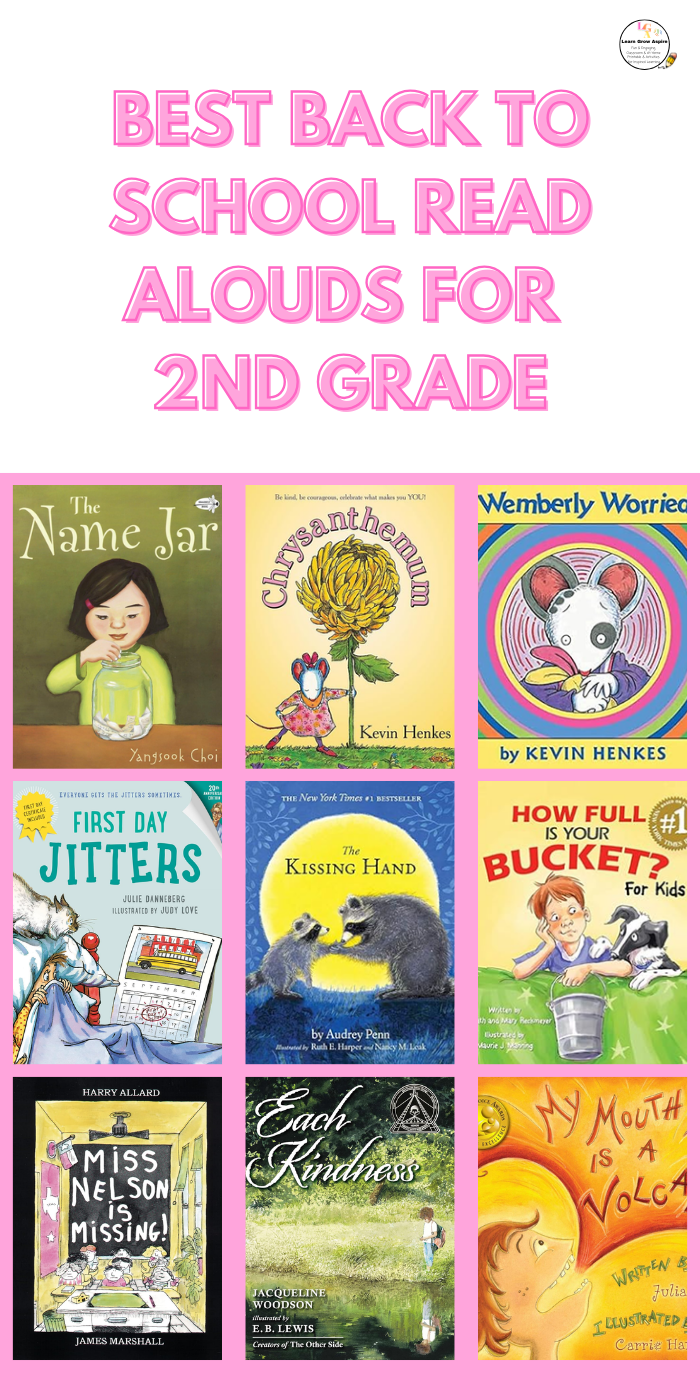 A set of back to school read aloud for 2nd grade books.