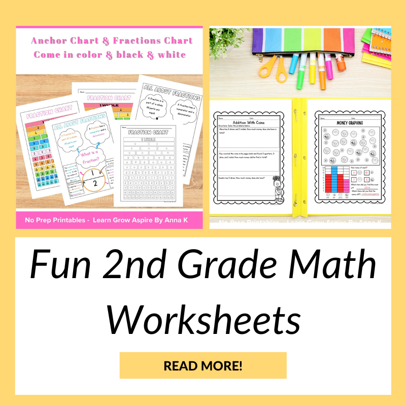 fun 2nd grade math worksheets printable.