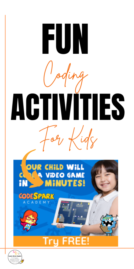 A girl with tablet. Fun coding activities and ideas for kids. 