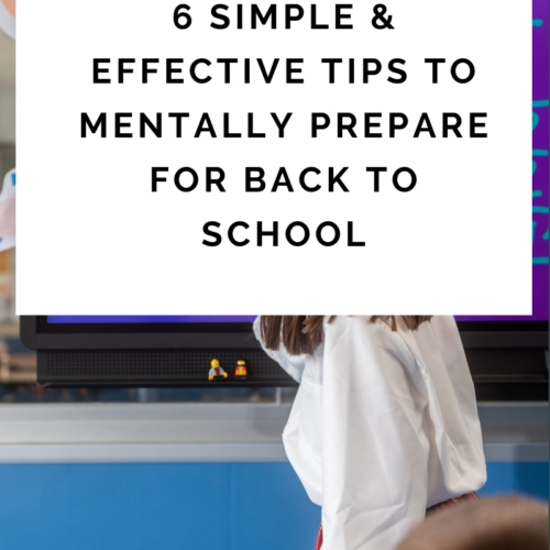 A image of a teacher in in front of a projector - 6 simple and effective tips to mentally prepare for back to school.