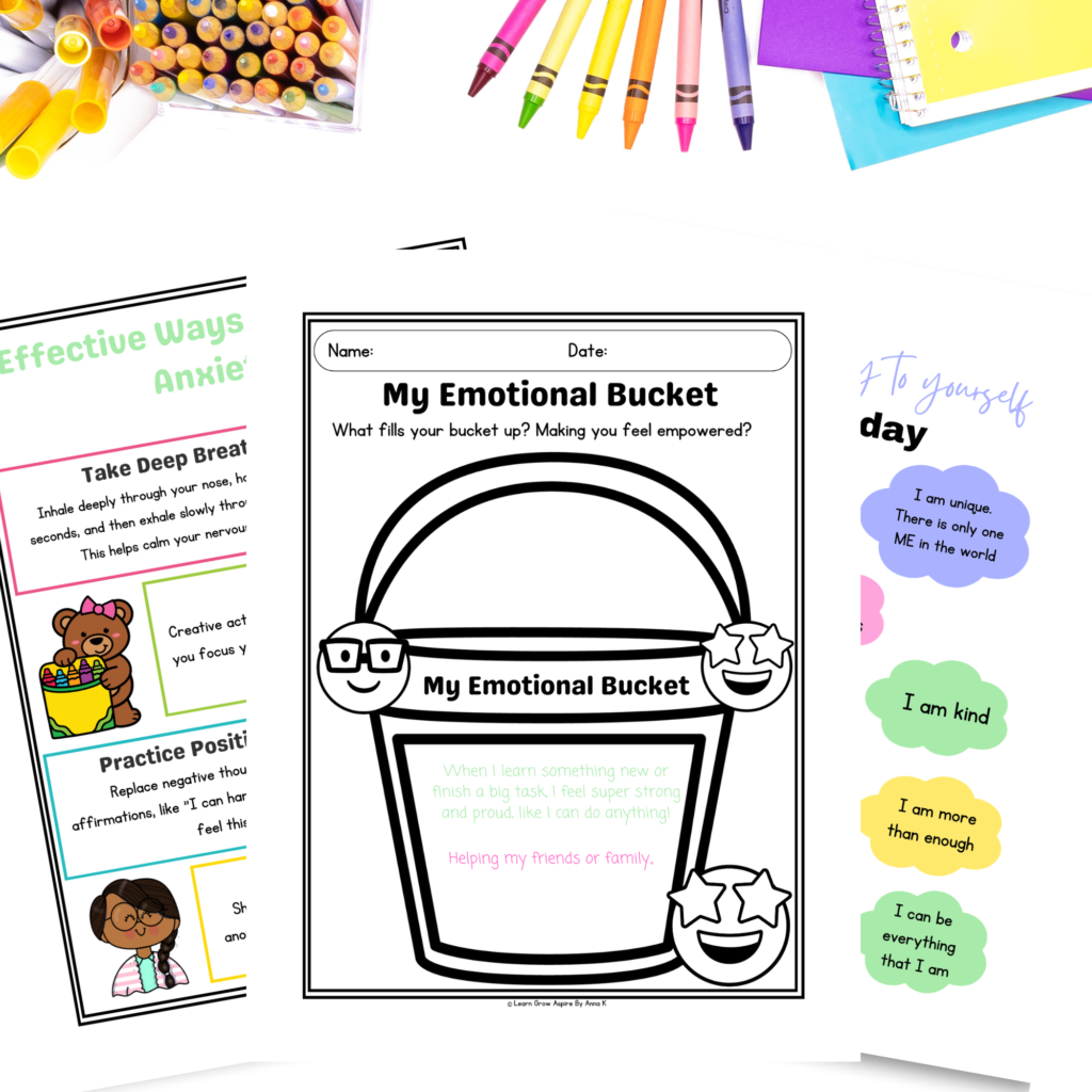 identifying feelings worksheets for kids. 