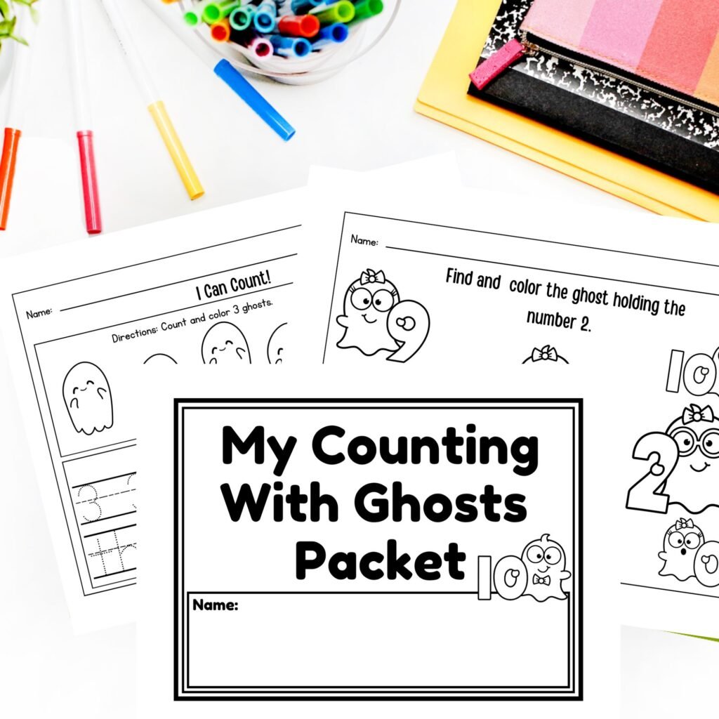 FREE counting to 10 worksheets for toddlers and preschoolers