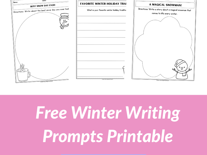 Winter Writing Prompts For Kids (+Free Download)