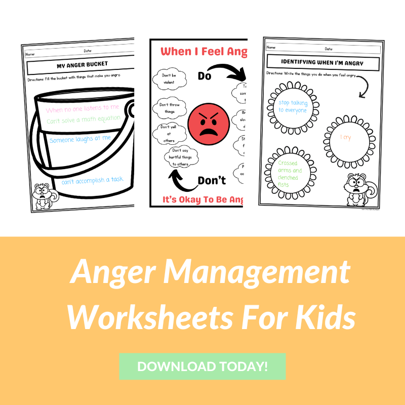 printable anger management worksheets for kids from learn grow aspire. 