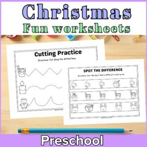 Free Fun Christmas Preschool Worksheets From Learn Grow Aspire