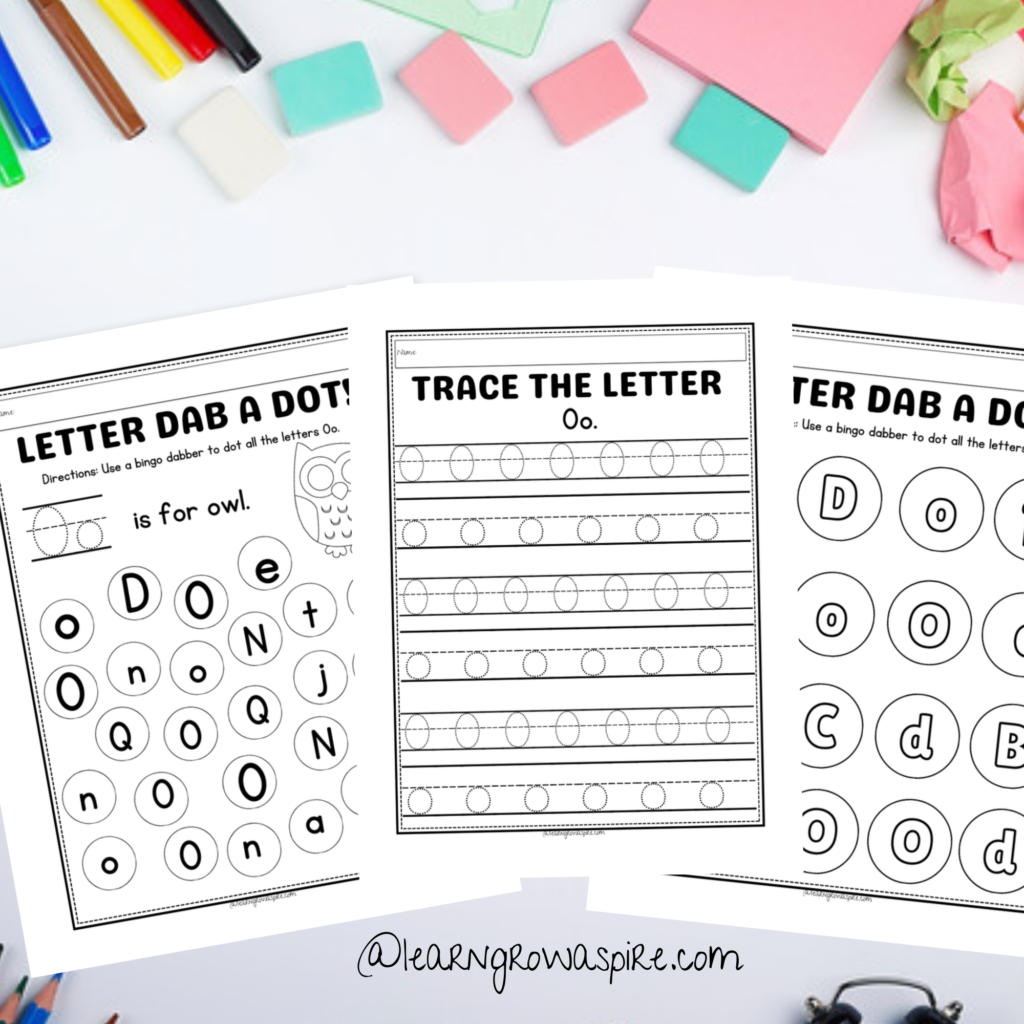 letter o printable worksheets