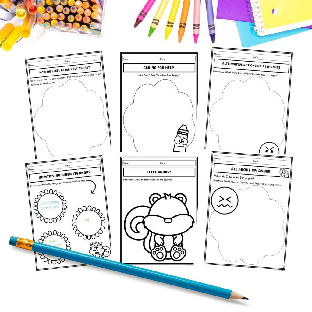 printable anger management worksheets for kids from learn grow aspire. 