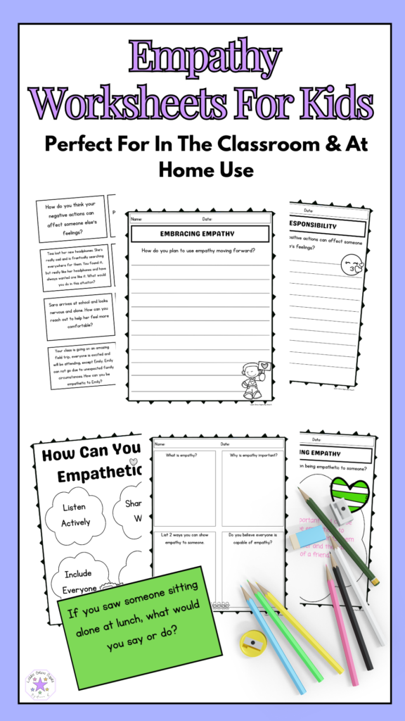 printable empathy activities for kids. 