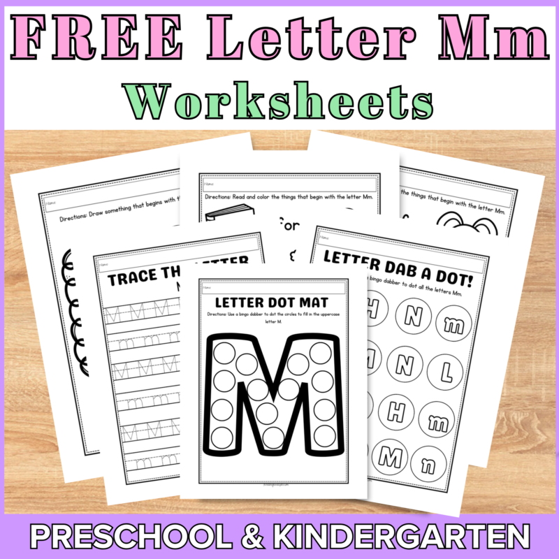Letter M Worksheets Free Printables Learn Grow Aspire