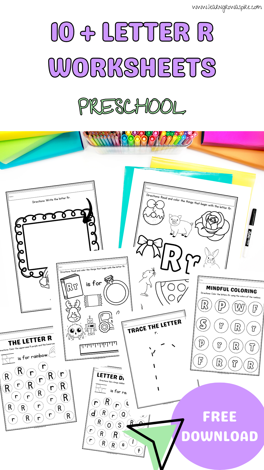 Letter R Activities For Preschoolers | Learn Grow Aspire