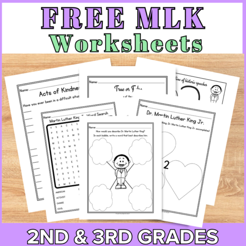 free printable Martin Luther King Jr. Worksheets