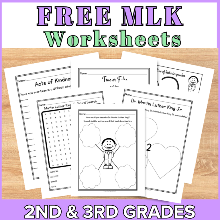 Martin Luther King Worksheets (Free Download) | Learn Grow Aspire