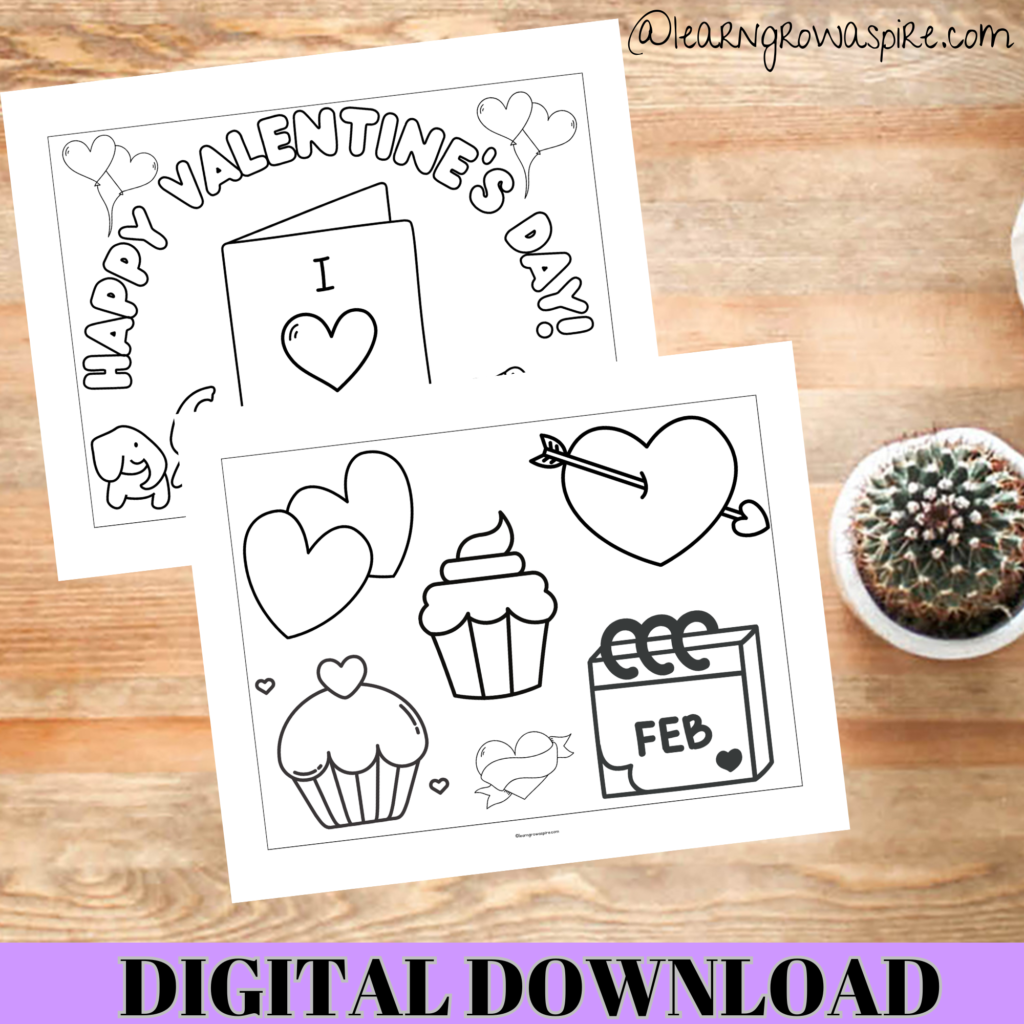 Valentine Day coloring pages free