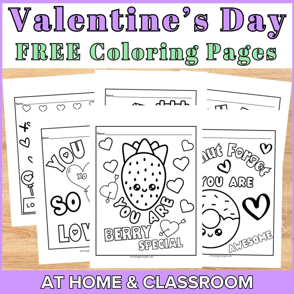 inspiring valentines day coloring pages