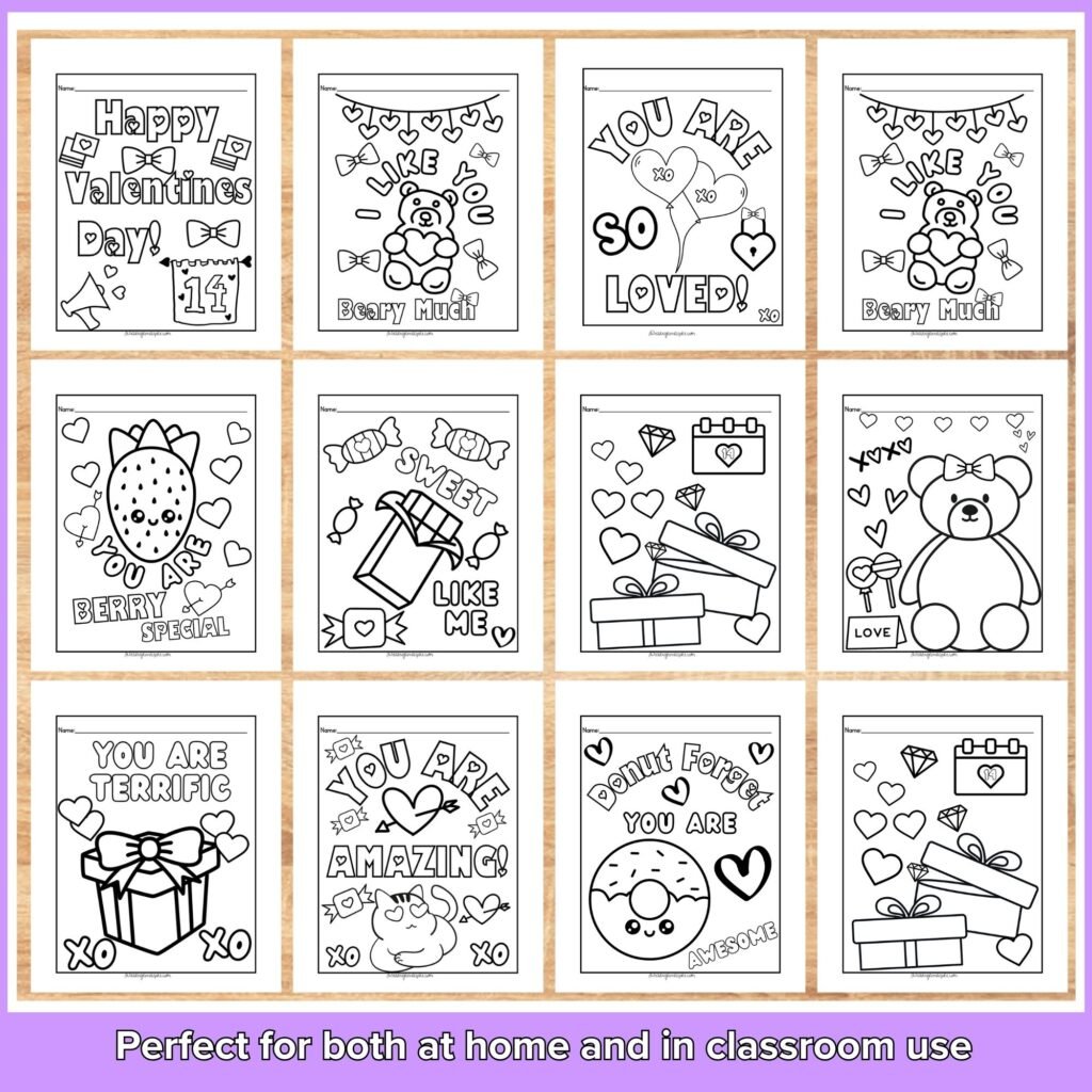 Free Valentines Day Coloring Pages