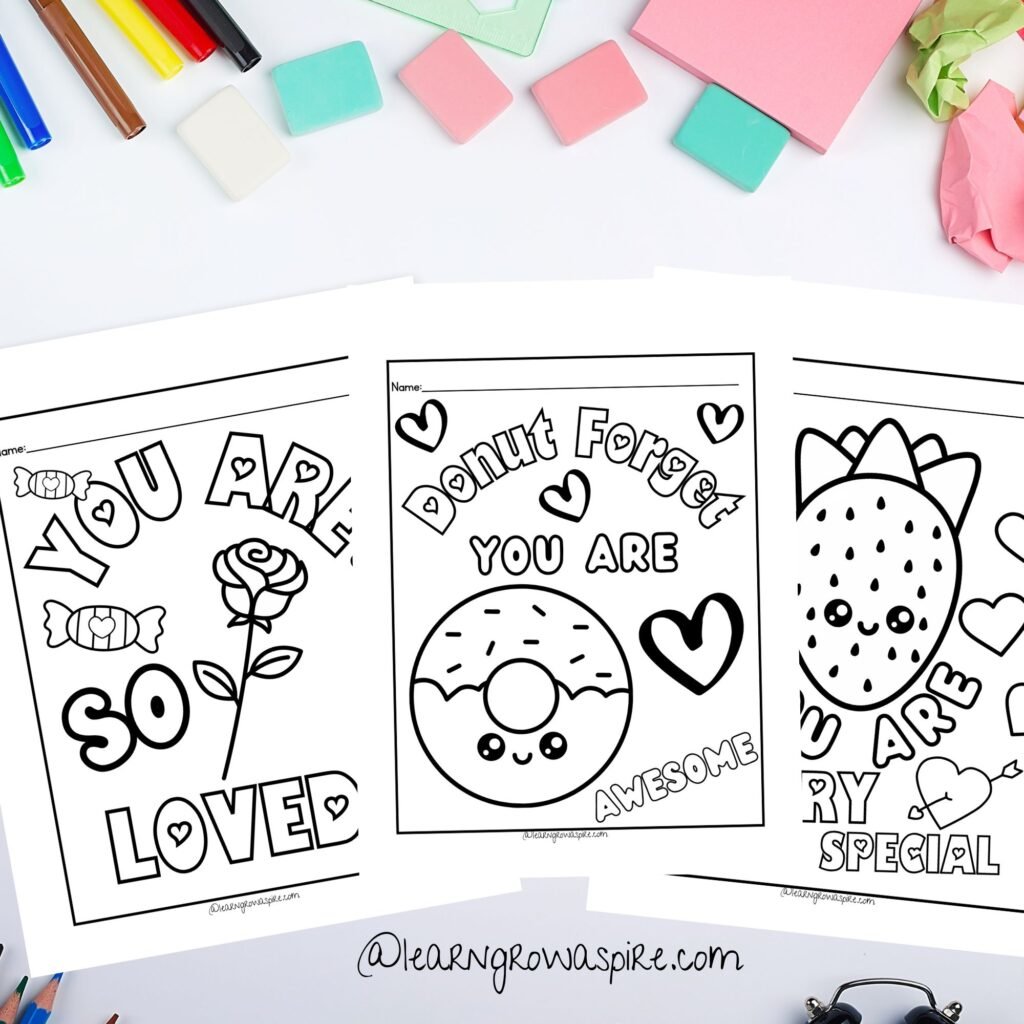 Free empowering valentines day coloring pages.