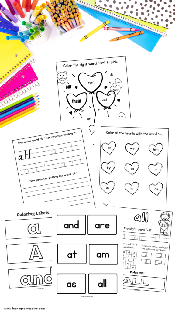 fun and engaging Valentine's Day sight words activities.