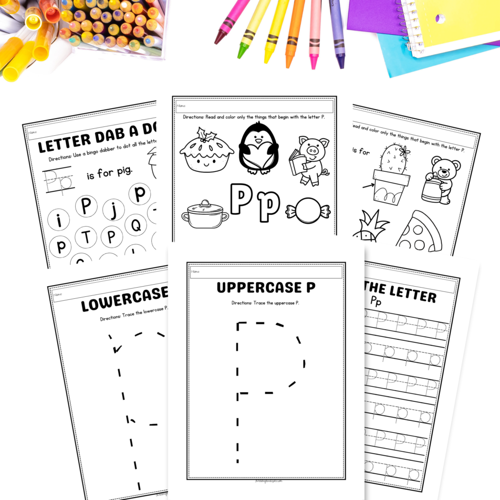 10 Free fun and engaging letter P worksheets