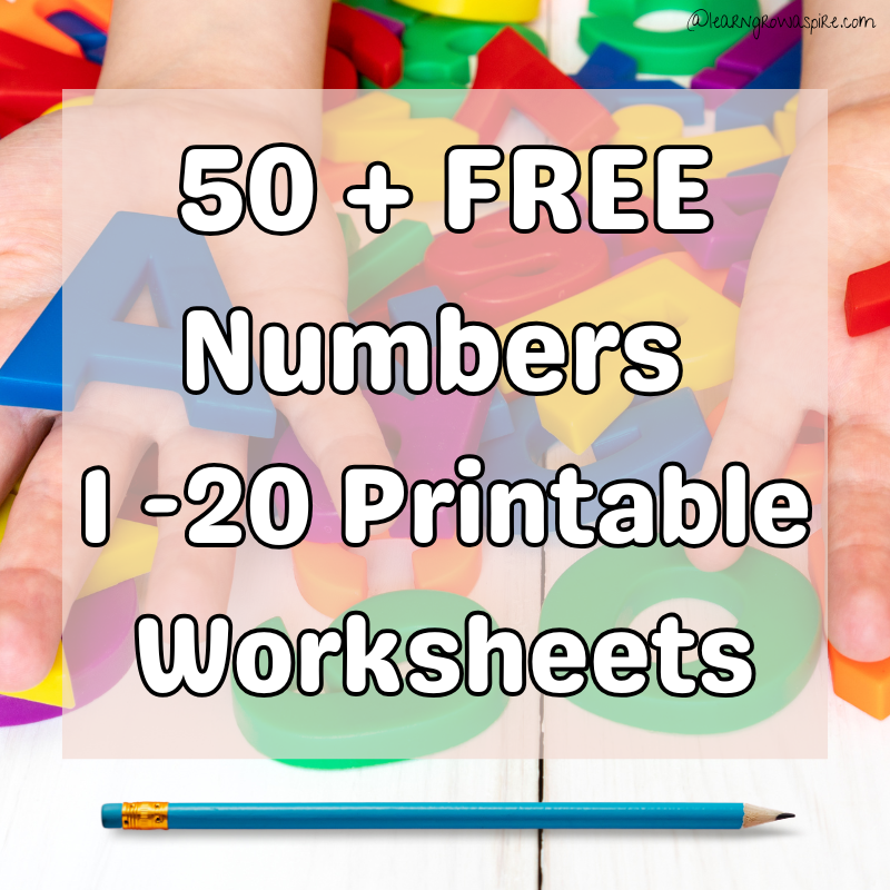 50+ FREE NUMBERS 1-20 PRINTABLE WORKSHEETS PDF.