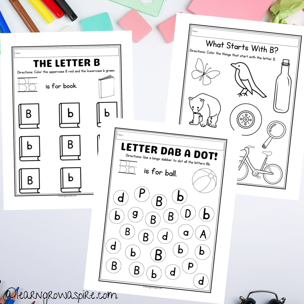 Free Printable Preschool Letter B Worksheets