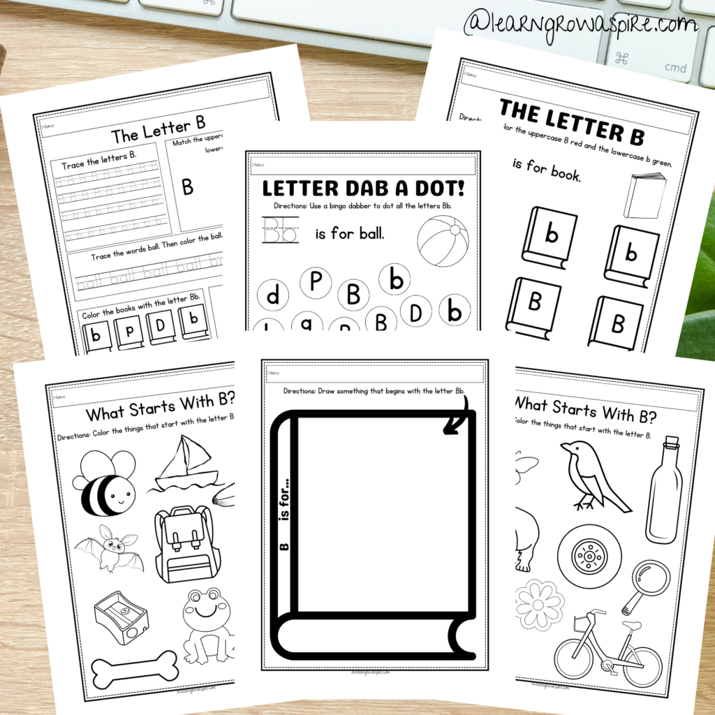 Free Printable Preschool Letter B Worksheets