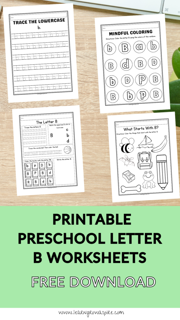 Free Printable Preschool Letter B Worksheets