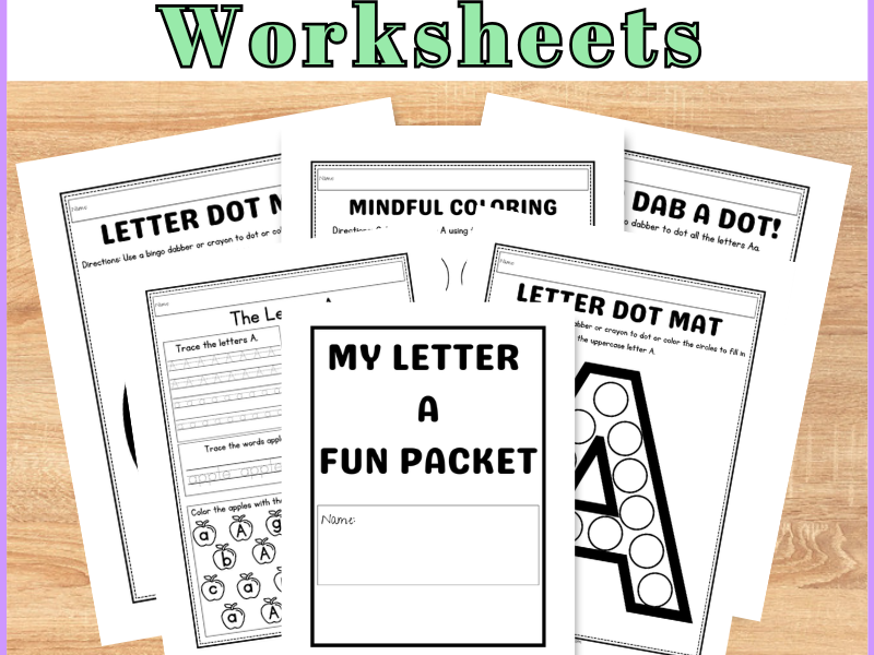 Preschool Letter A Activities (+ FREE Download)