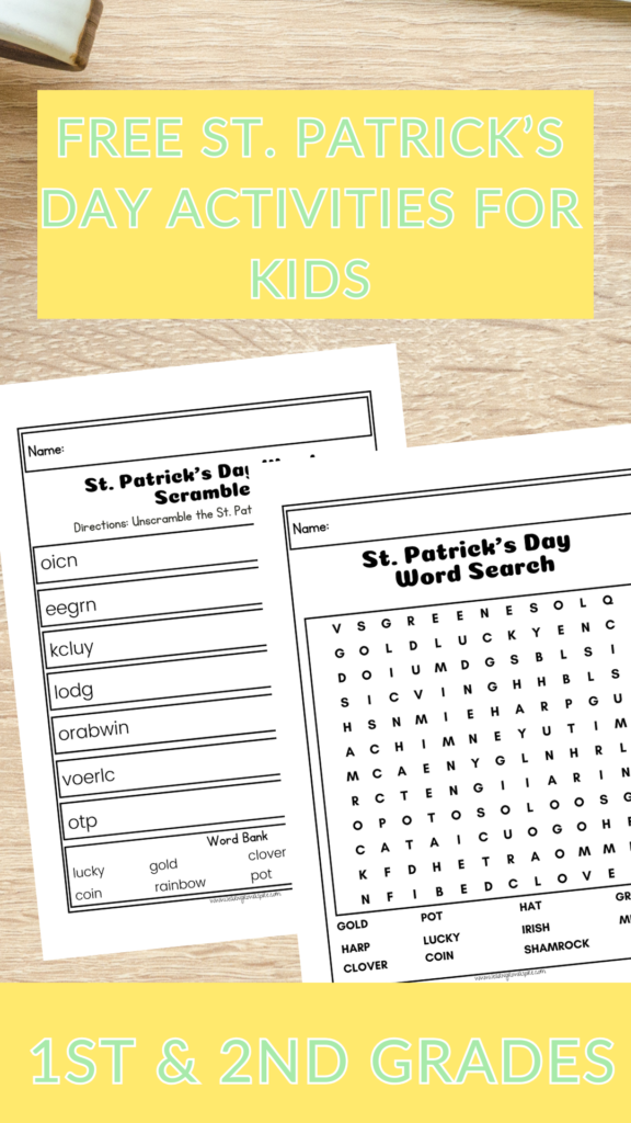 free St. Patrick's day printable activities