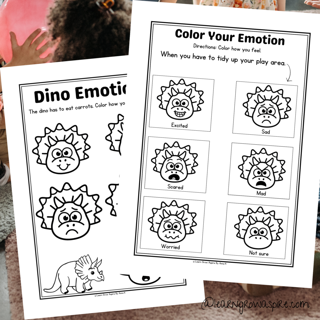 Identifying Emotions For Kids Worksheets Printable Pdf. 