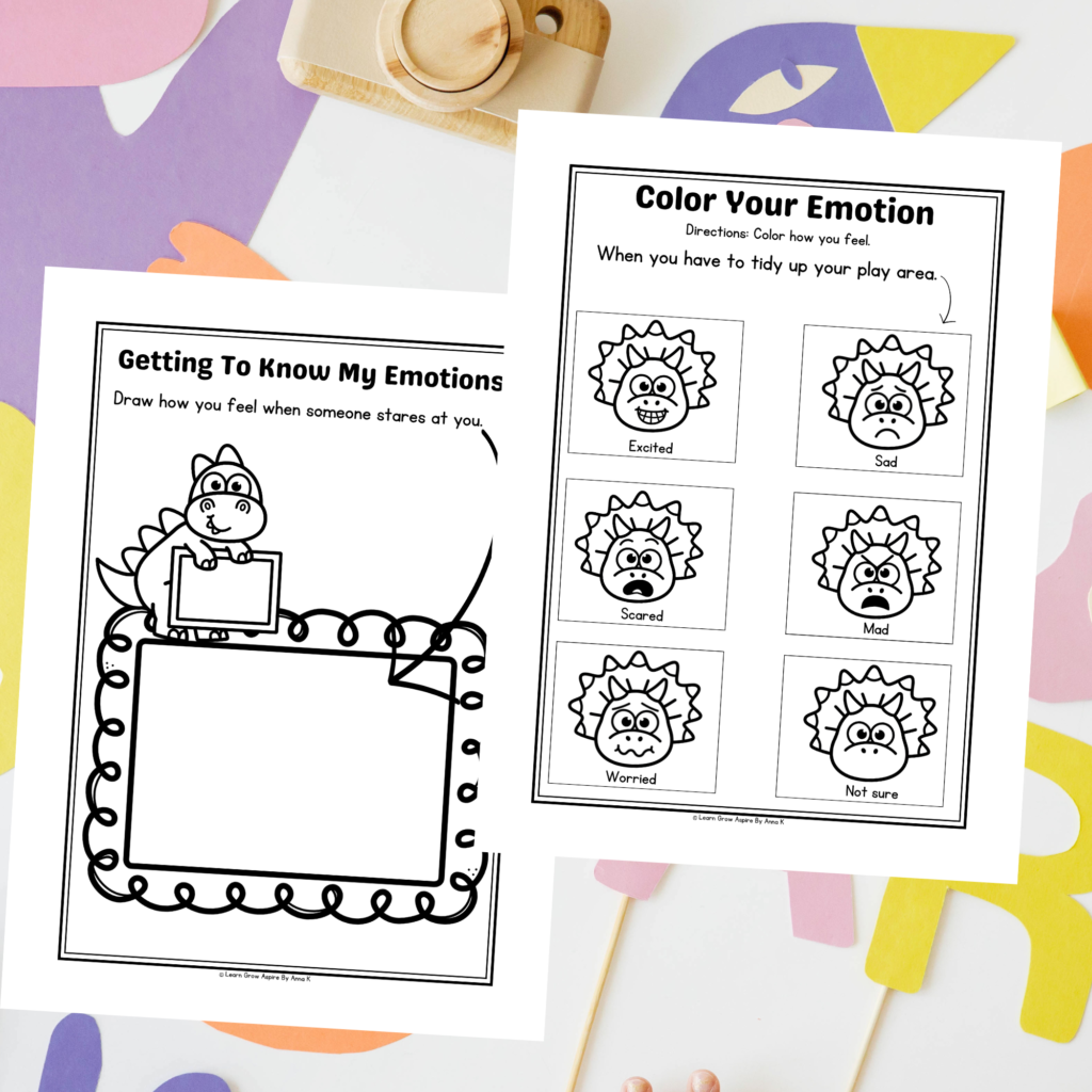 printable identifying feelings and emotions worksheets preschool.