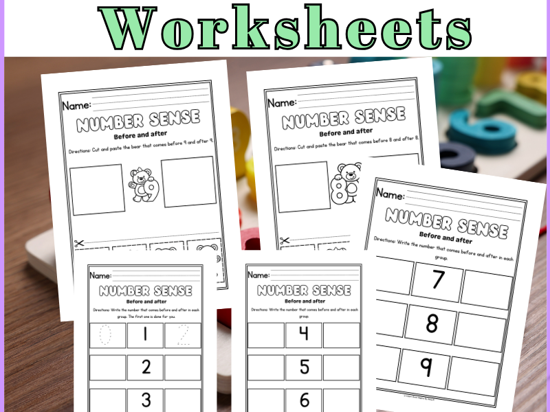 Free Printable Number Sequence Worksheets For Preschoolers