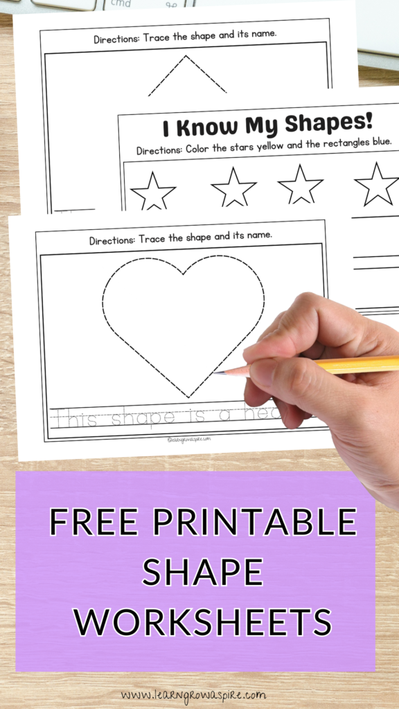 Free printable shape worksheets for kids pdf