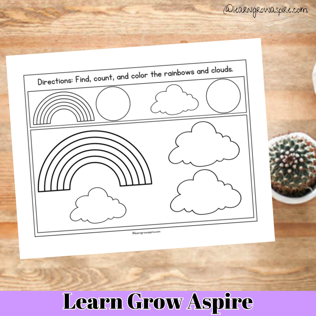 Free spring printables for toddlers to color