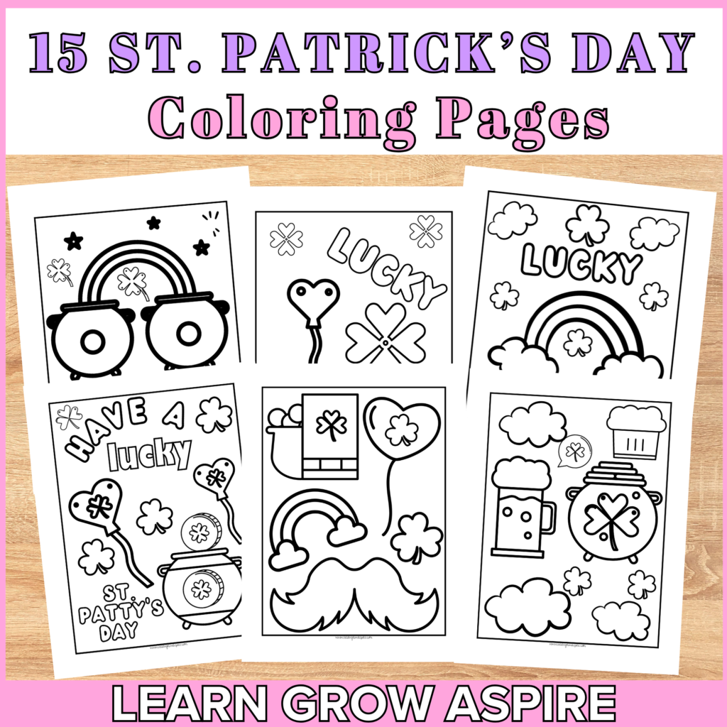 St. Patrick's Day free coloring pages printable.