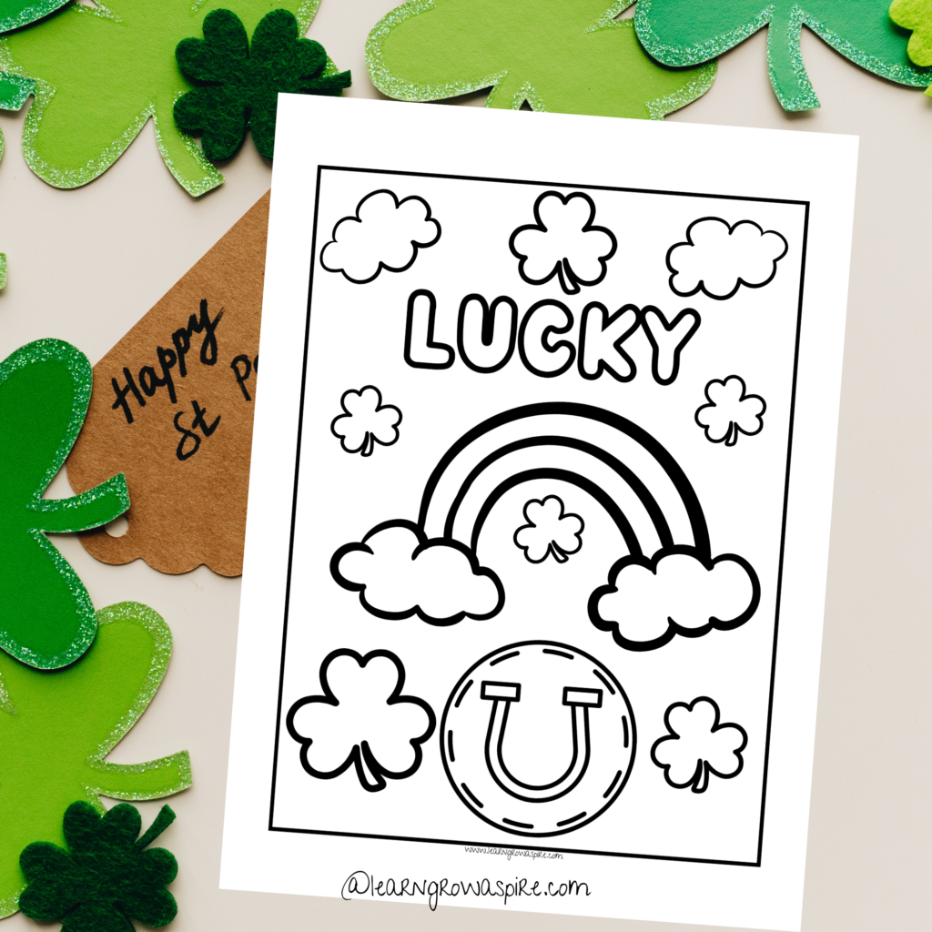 Free St. Patrick's Day coloring pages printable pdf